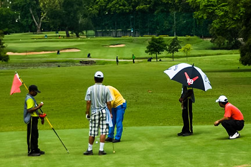 Golfing